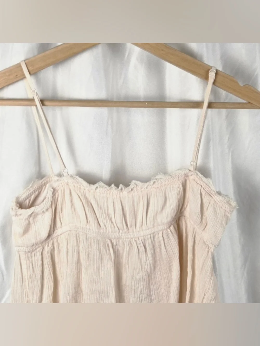 Urban Outfitters Cream Pink Lace-Trim Camisole Size Small Petite - Picture 11 of 16